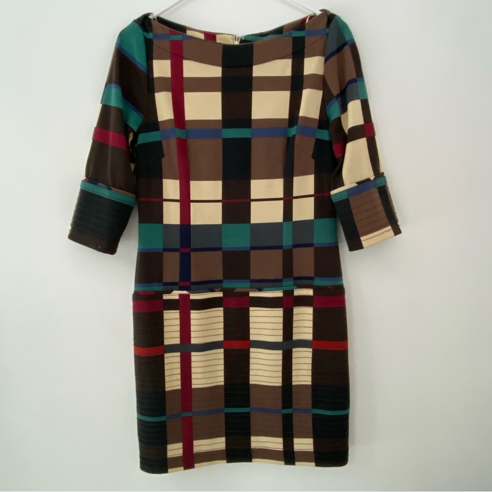 Jessica Simpson Plaid Multicolor Dress, Size 6